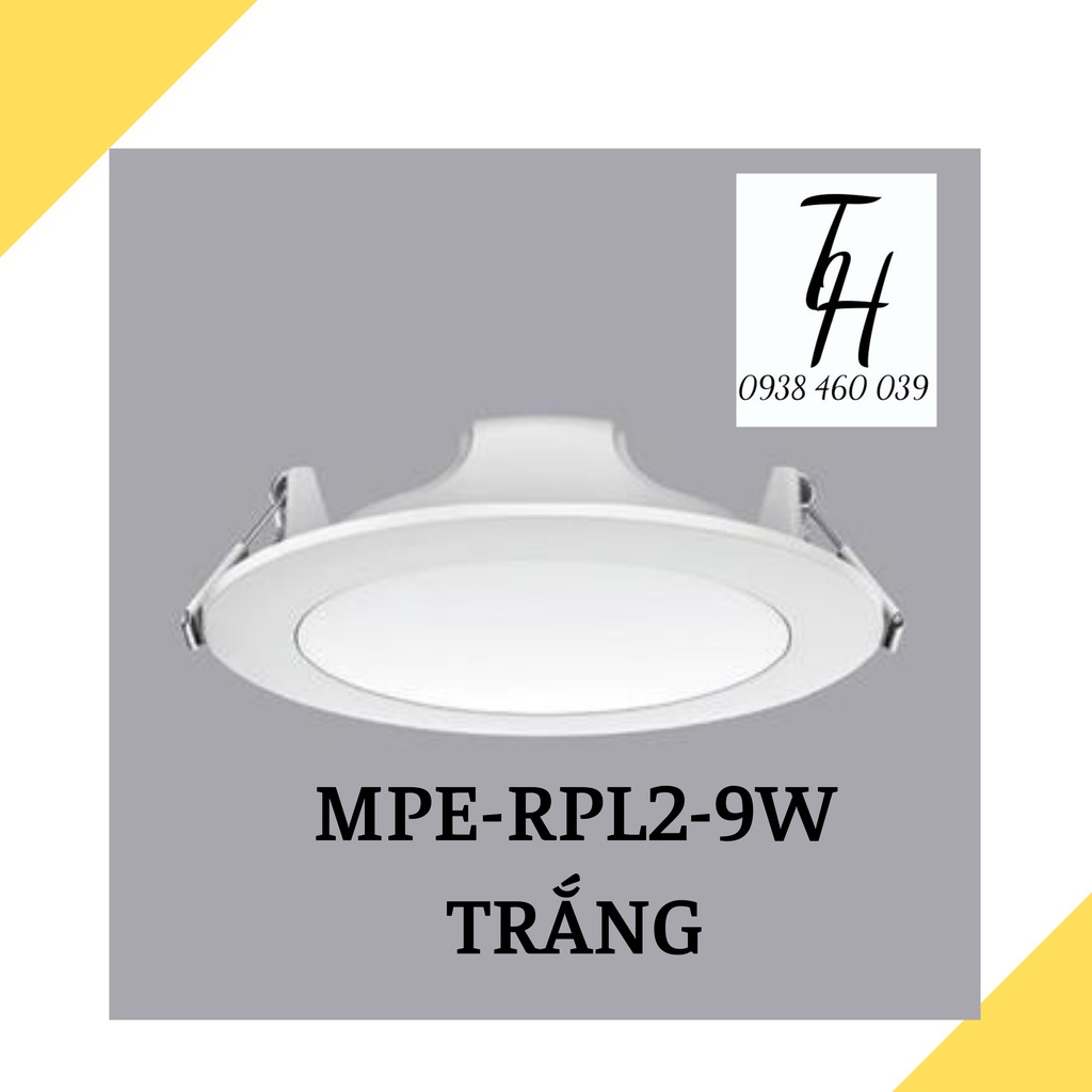 Đèn led âm trần 9W 12W hàng chính hãng MPE model RPL2 | Shopee Việt Nam