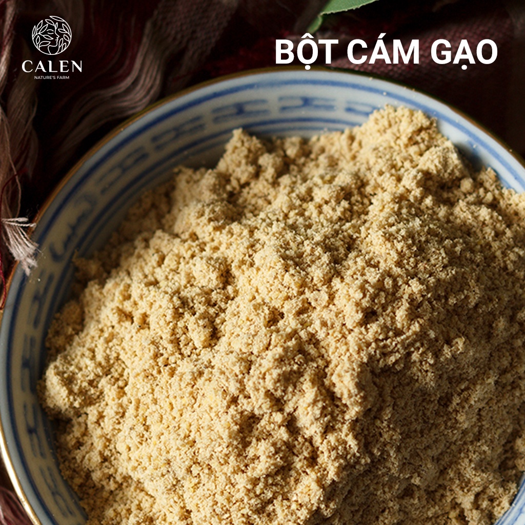 Bột cám gạo Calen nguyên chất 100% đắp mặt giúp tẩy da chết dưỡng trắng da (Mask bột cám gạo)