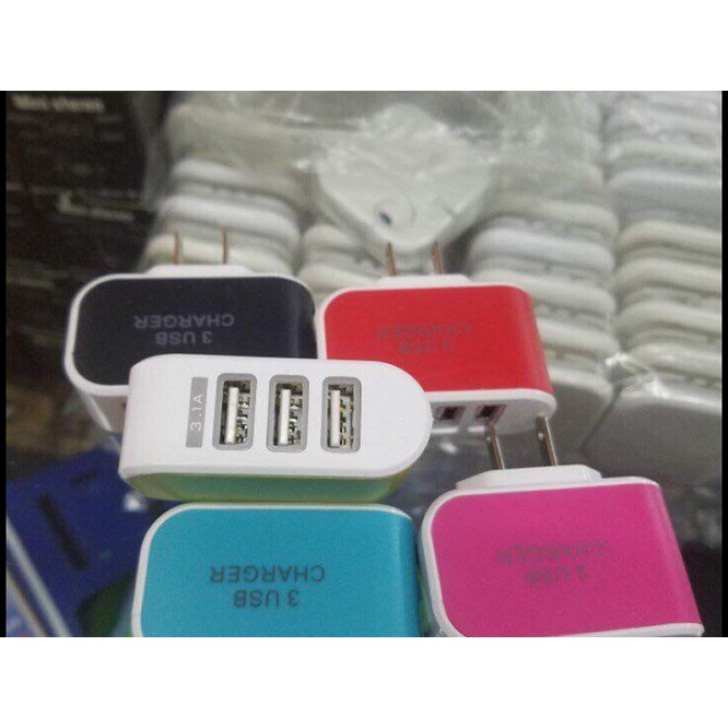 Củ sạc USB 3 cổng Candy - Q3OOW1-hàng loại tốt | Shopee Việt Nam