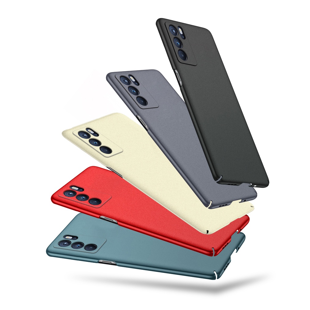 Ốp Điện Thoại PC Cứng Siêu Mỏng Mặt Nhám Cho OPPO Reno 4 SE 5 6 Pro Plus 5K ACE 2