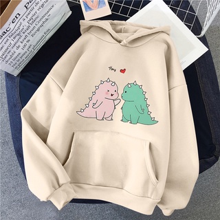 Áo Hoodie in hình Đôi Khủng Long áo nỉ có mũ Nam Nữ thu đông