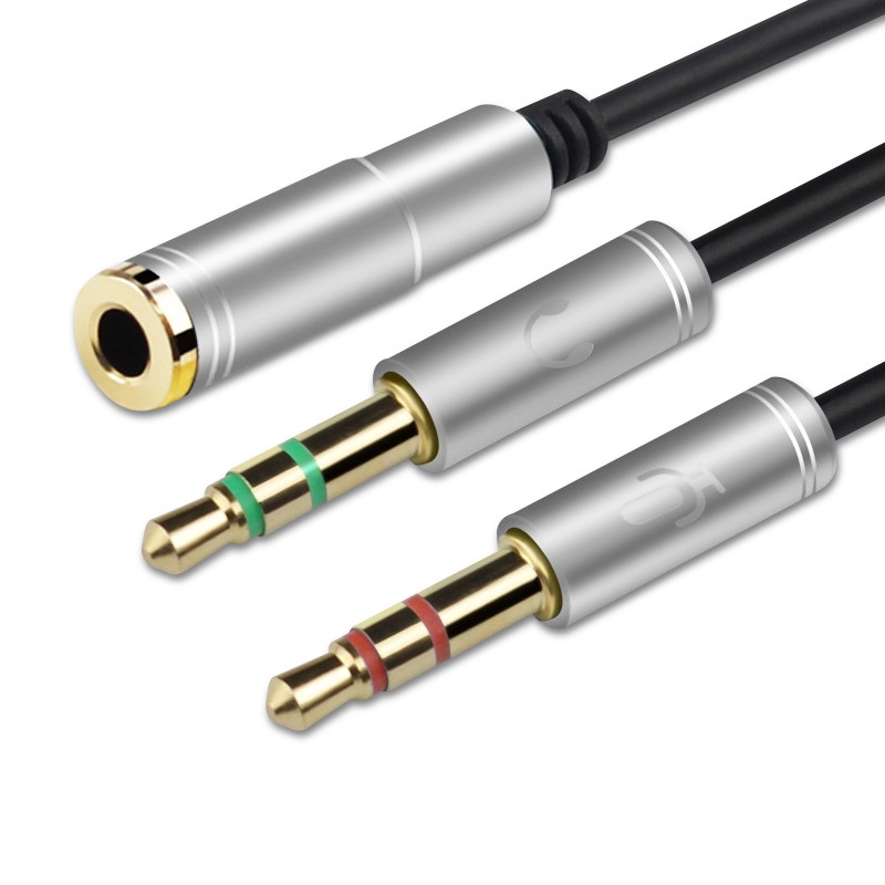 Jack Chuyển Đổi Tai Nghe 3.5mm Sang Audio Và Mic - Jack Gộp Tai Nghe và Mic 3.5mm Cho Laptop, Máy Tính PC | BigBuy360 - bigbuy360.vn