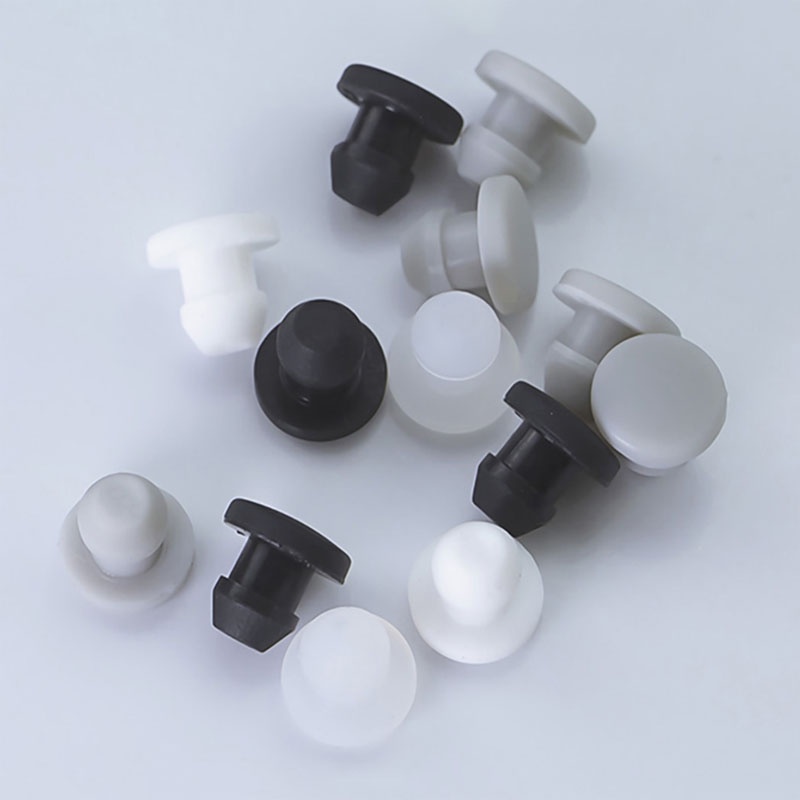 10 Chiếc 2.5-15 Mm Trong Suốt Silicon Cao Su Lỗ Mũ Loại T Cắm Bao Snap-on Gioăng Trống Cuối Nắp Niêm Phong Nút Chặn