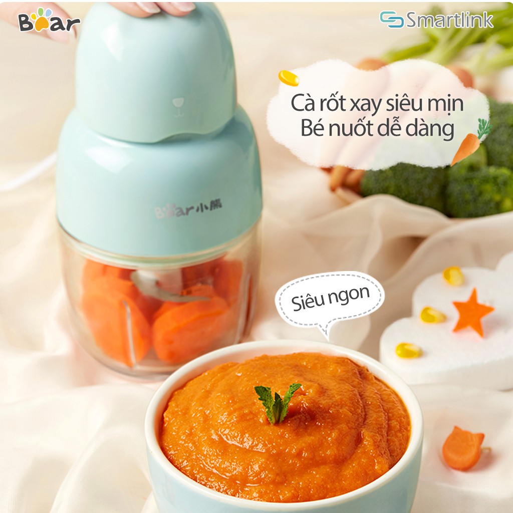 Ảnh Máy xay thực phẩm mini Bear QSJ-B01P1 - Phiên bản Quốc Tế Chính Hãng BEAR bảo hành18 Tháng 2