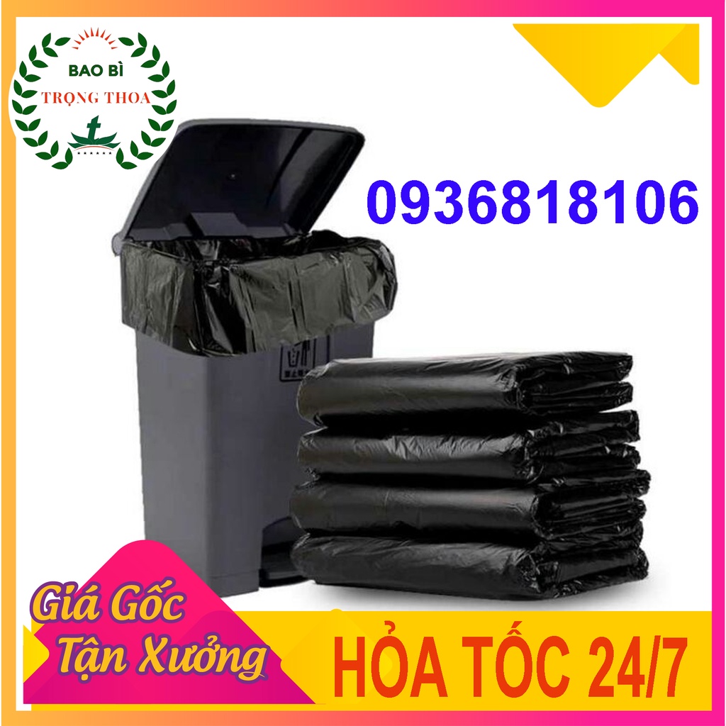 BAO RÁC SIZE 90 X 120 CM CHO THÙNG RÁC LỚN 1KG MÀU ĐEN | Shopee Việt Nam