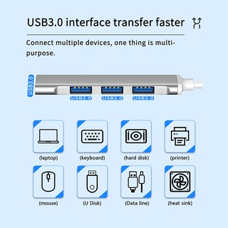 Hub Usb, Bộ Chia 4 Cổng USB 3.0 Type C Cho Laptop Máy Tính