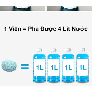 Combo 50 Viên Sủi Rửa Kính CARZONE Cao Cấp Không Chứa Cồn Gây Hại Cho Kính