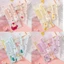 Set 2 Lược Acrylic Chống Tĩnh Điện Họa Tiết Hoạt Hình Phong Cách Hàn Quốc Cho Bé