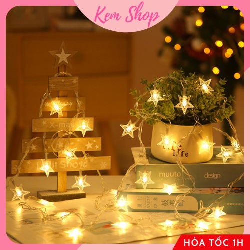 Dây đèn LED ngôi sao Kem Shop trang trí sinh nhật, trang trí nhà cửa - K291
