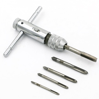 6 Chiếc Snap Grip M3-M8 Có Thể Điều Chỉnh Ratchet Cờ Lê Và Vòi Vít T-bar Tập Mô-men Xoắn Cờ Lê Tay Cầm Cho Vít Tap Mũi Khoan