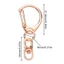 SMILE 10 Chiếc Túi Dây Đeo Khóa Chia Vòng DIY Móc Khóa Trang Sức Làm Cổ Carabiner Snap