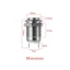 Vòng tạm thời YRBWD Vòng cao nhiều màu 12mm