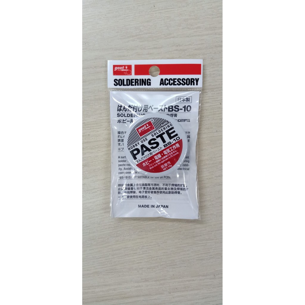 Pâte à Braser Goot BS-10 - Pour Soudure électronique - Tube Neuf SATKIT