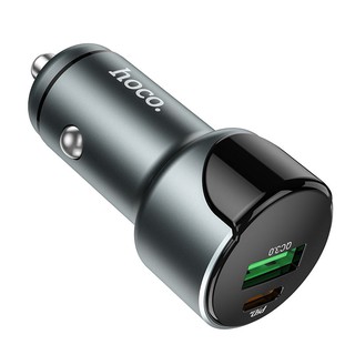 Tẩu sạc ô tô / Cốc sạc xe hơi Hoco Z42 hỗ trợ QC3.0 và PD20W - màn hình hiển thị điện áp - Phụ Kiện Nhất Tín
