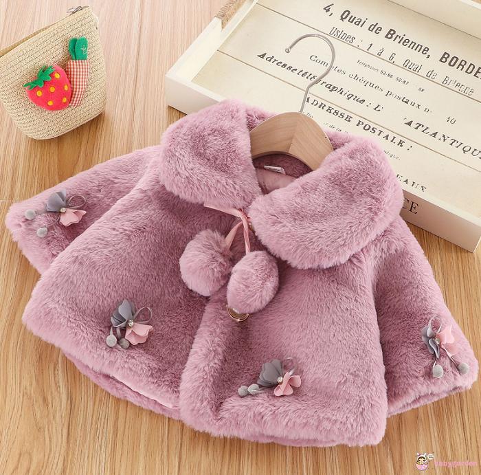 Áo Khoác Cardigan Đính Nơ Ấm Áp Cho Bé Gái