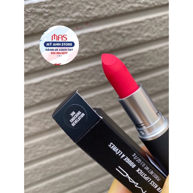 [ CHÍNH HÃNG ] Son MAC Shocking Revelation Màu Đỏ Lạnh Hot Hit 306 ...
