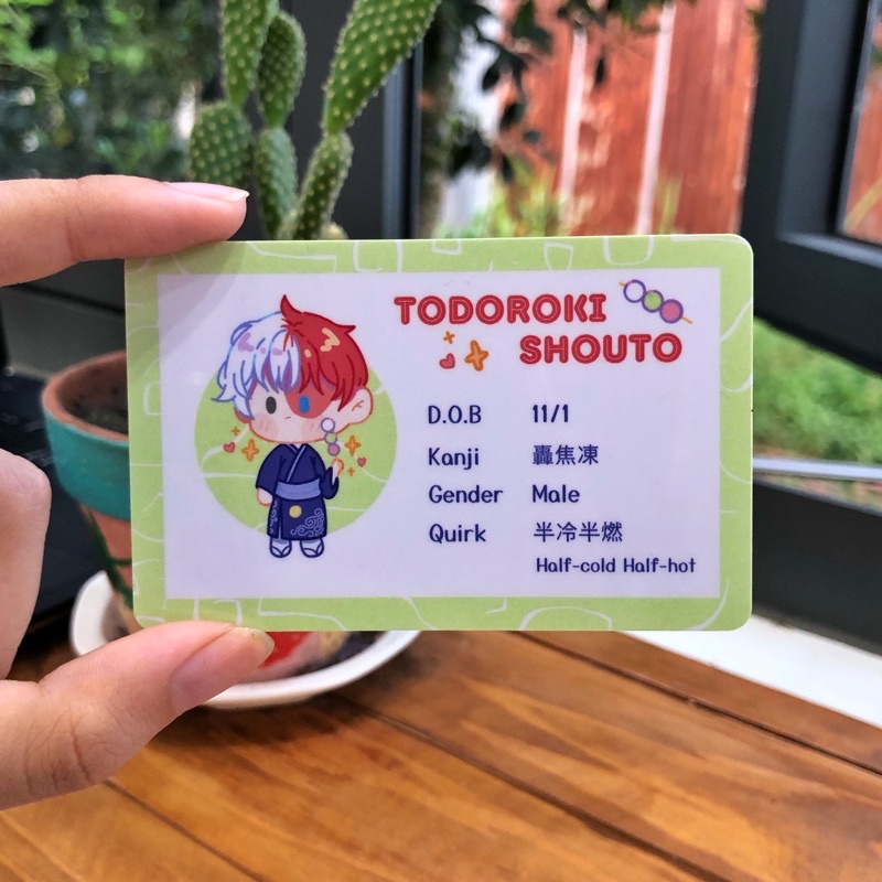 ID Card MHA PVC Cảrd Thẻ nhựa nhân vật MHA Shopee Việt Nam