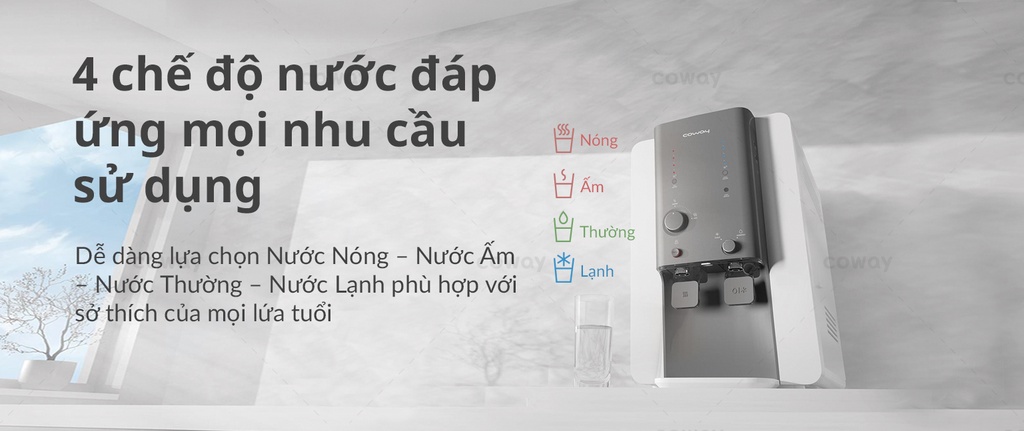 4 chế độ nước Coway Villaem 2