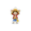 PS1 One Piece Laser Rơm Mũ Luffy Soron Usopp Hoạt Hình Ngoại Vi Chìa Khóa Mặt Dây Chuyền Hai Mặt SP1