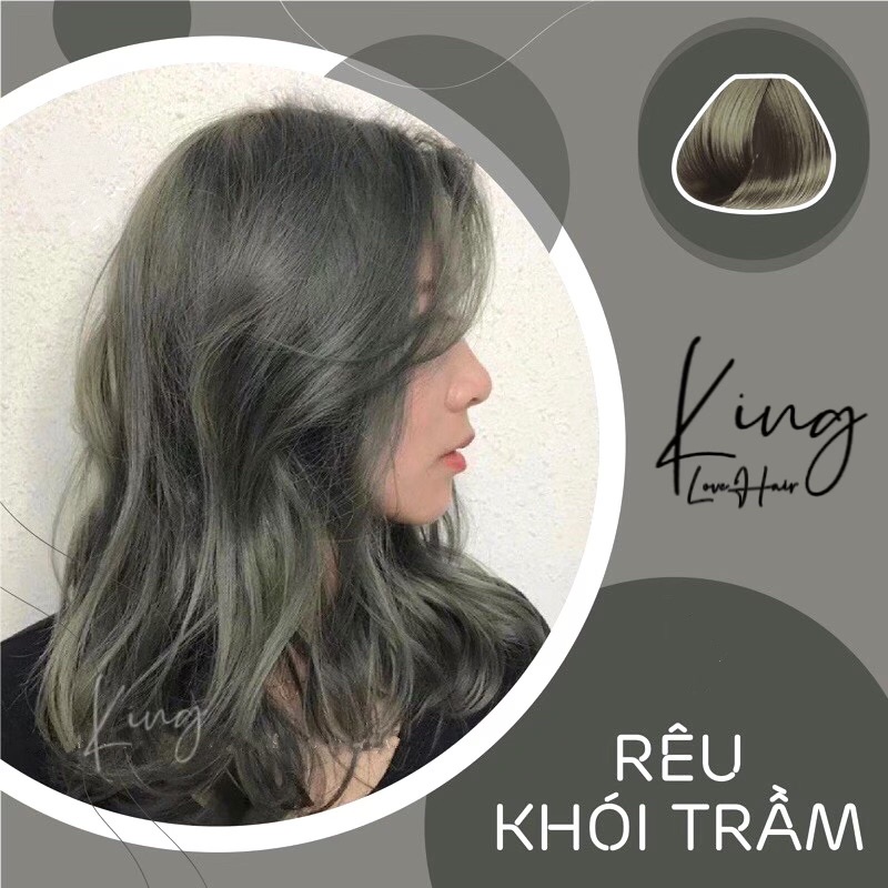 Thuốc nhuộm tóc RÊU KHÓI TRẦM đang là xu hướng mới nhất cho các nàng. Kiểu tóc này mang lại sự cuốn hút và lôi cuốn cho phái đẹp. Hãy dành thời gian để xem hình ảnh tóc nhuộm RÊU KHÓI TRẦM này và cảm nhận sự thăng hoa từ màu sắc và kiểu dáng.