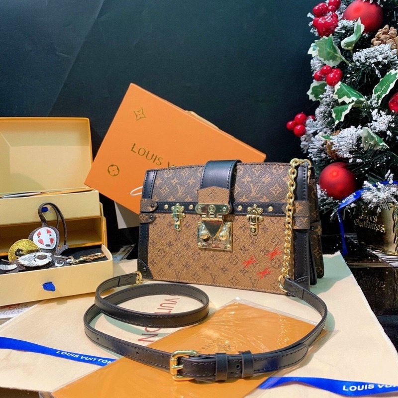 Túi W266-20 LV cốp size20cm box nam châm bản hịn da thật | Shopee Việt Nam
