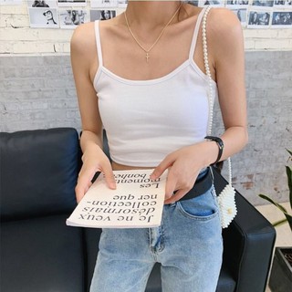 Áo hai dây croptop xinh xắn, áo hai dây bozip -RUBY A65