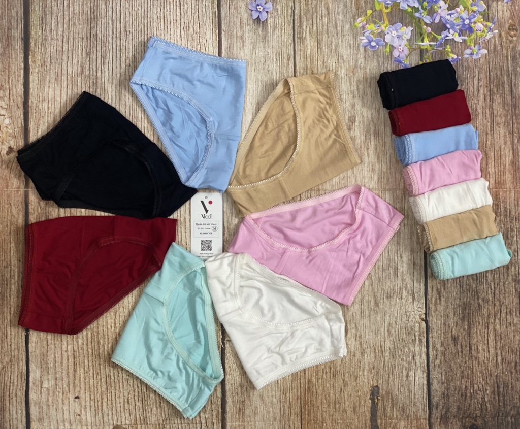 Mô tả Quần lót nữ cotton cao cấp Vicci QV.102 -105 mềm mại, êm ái, kháng khuẩn khử mùi nhiều màu - 6