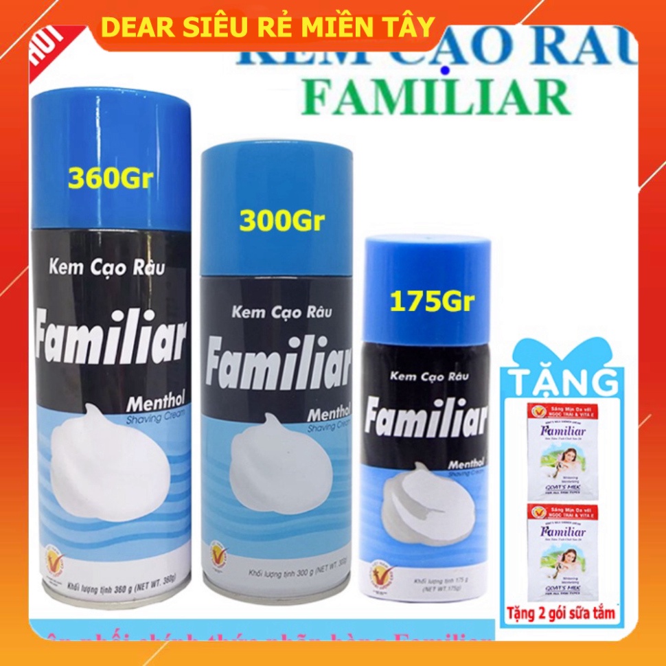 Kem bọt cạo râu phái mạnh familiar xanh | Shopee Việt Nam