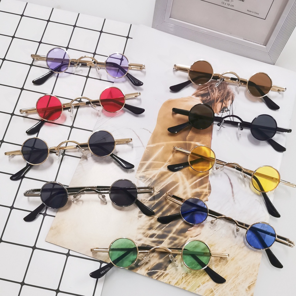 kính râm retro cho nam và nữ mini gọng tròn D43 | Shopee Việt Nam