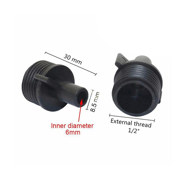 Combo 20 Ren Ngoài 21 - Đầu nối LDPE 6mm- Hệ thống tưới phun mưa nhot giọt