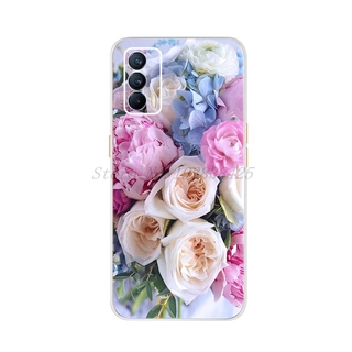 Ốp điện thoại silicon dẻo in hình vẽ hoa bồ công anh cầu vồng cho OPPO Realme V15 5G Realme V15 5G 6.4 inch