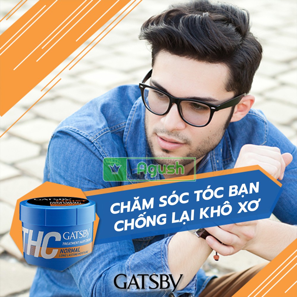 Kem ủ tóc phục hồi hư tổn hair treatment cream siêu mượt lạnh thơm nhật bản giá rẻ Gatsby treatment hair cream 125g