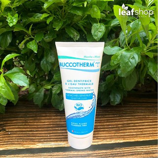 Kem đánh răng hữu cơ làm trắng răng vị bạc hà và cho răng nhạy cảm Buccotherm 75ml