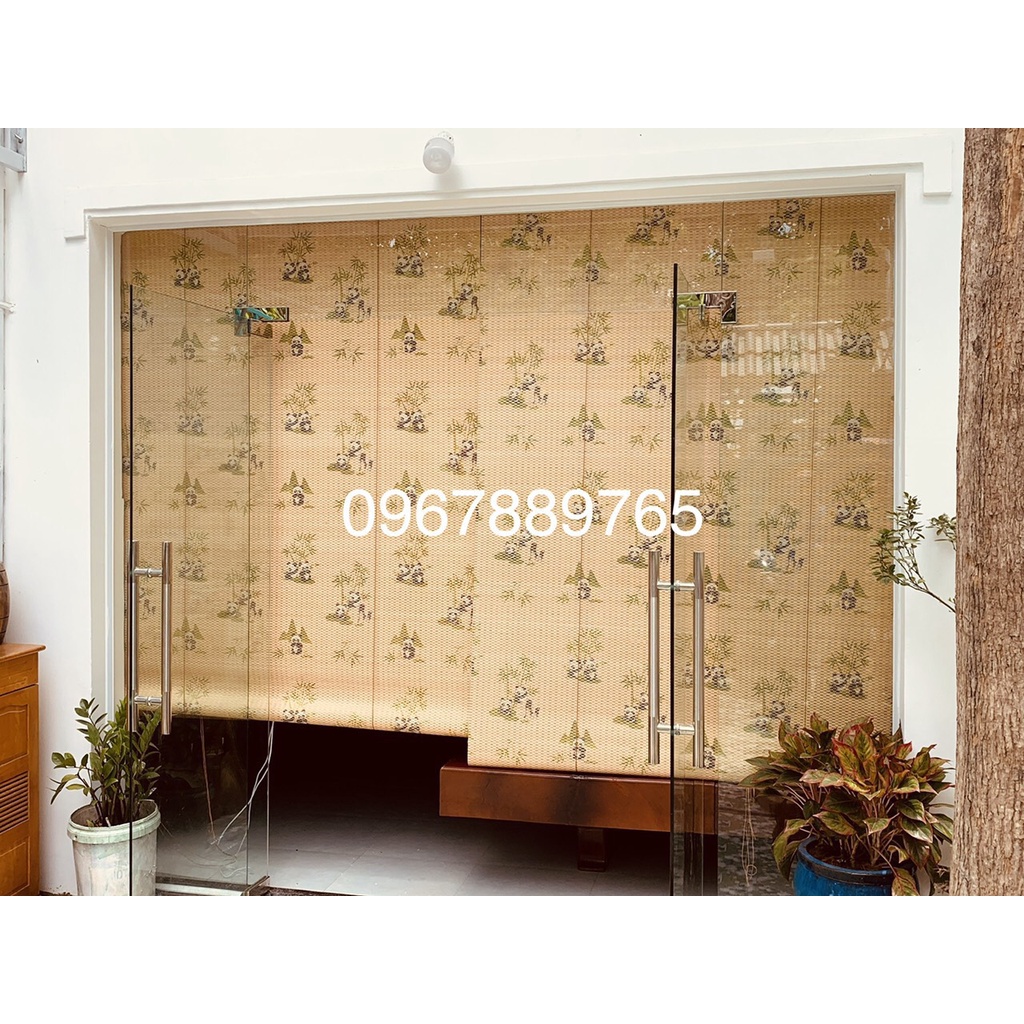 Rèm treo cửa sổ, rèm tăm tre phong cảnh in 2 mặt trang trí trong nhà ...