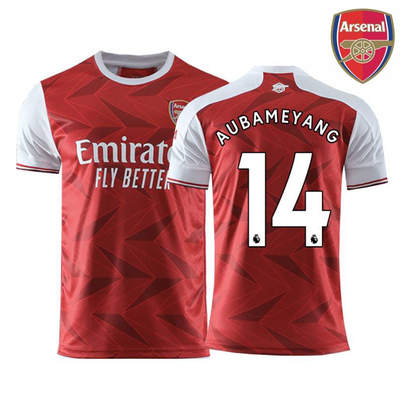 BS1 2020-2021 Arsenal Sân Nhà Bóng Đá Lacazette Ozil Aubameyang Áo Thun Thể Thao Áo Bóng Đá Unisex Plus Kích Thước