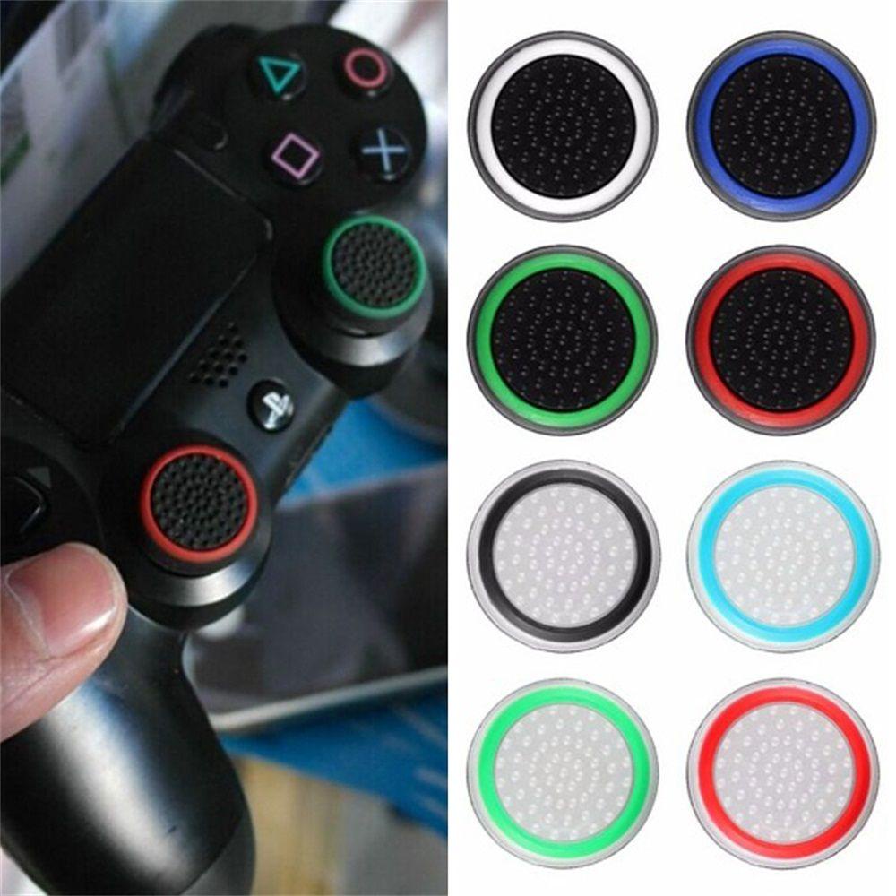 NKSFX 4 Chiếc Nắp Cần Điều Khiển Thay Thế Analog 360 Silicone Bộ Điều Khiển Phụ Kiện Cho PS3 PS4 XBOX Một