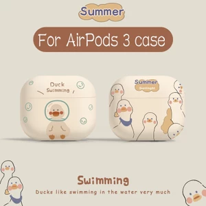 Ốp điện thoại mềm mờ hình chú gấu dâu Vỏ bảo vệ tai nghe cho AirPods4 Vỏ bảo vệ tai nghe 2025 Phong cách mới cho AirPodspro3 Vỏ bảo vệ tai nghe Tương thích với Vỏ AirPodsPro Vỏ AirPods2gen