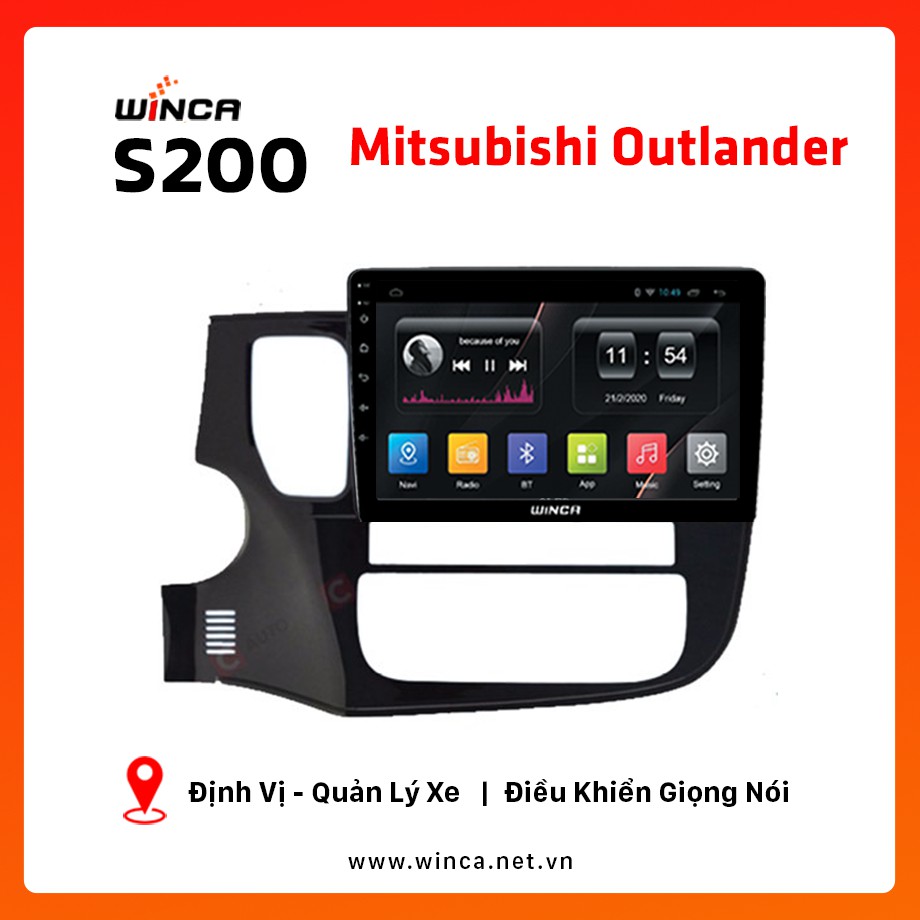 [WINCA] Màn hình DVD Ô TÔ ANDROID WINCA S200 - Mitsubishi Outlander ...