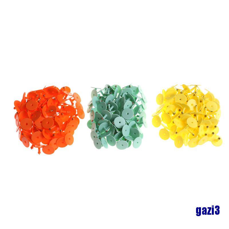 Bộ 100 Thẻ Nhựa Đánh Dấu Số Tai Động Vật / Gia Cầm / Heo / Heo