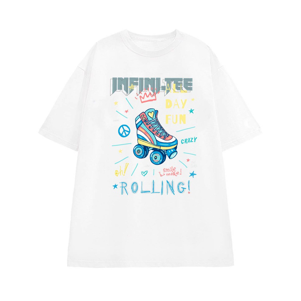 Áo thun INFINITEE Fni0118, Thun 100% Cotton - form rộng Unisex.