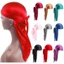 TOPTOOLCX Lụa Durag Headwrap Thời Trang Ung Thư Đầu Khăn Chemo Mũ Đàn Hồi Cướp Biển Mũ