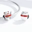 Hạt charm Bamoer bằng bạc 925 hình mèo may mắn trang trí vòng tay