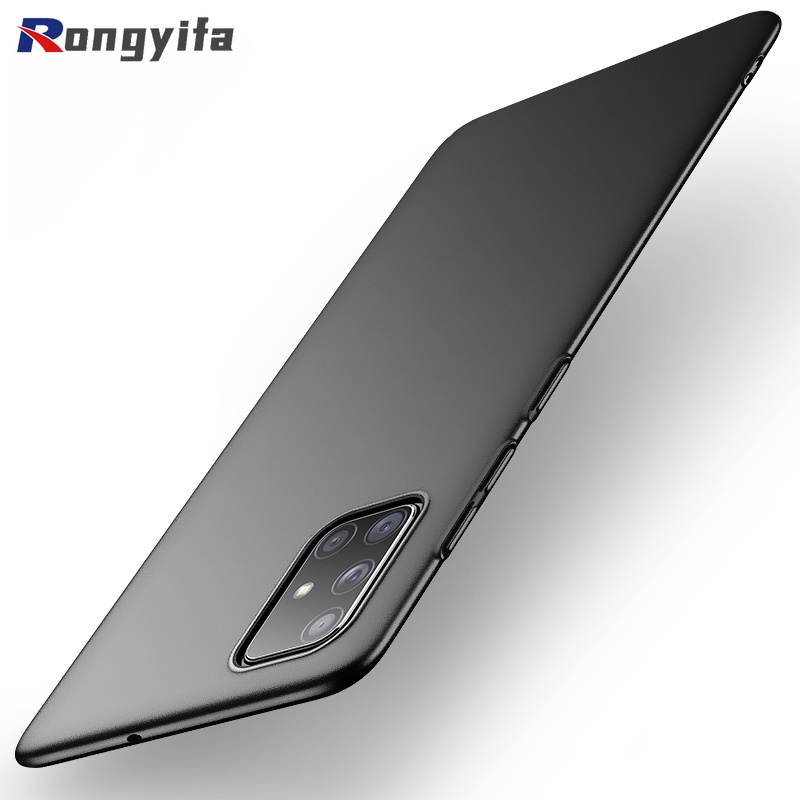 Dành Cho Samsung Galaxy A50S A30S A50 A20 A30 A10 M10 Note 9 8 5 Ốp Lưng Cyan Cứng PC Siêu Mỏng Bao Bảo Vệ Toàn Diện Mờ Trường Hợp Cho Samsung Galaxy A50 A70 A51 A71 5G