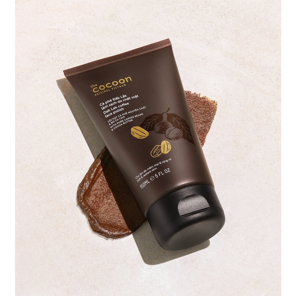 Ảnh Cà phê Đắk Lắk làm sạch da chết mặt cocoon 150ml 4
