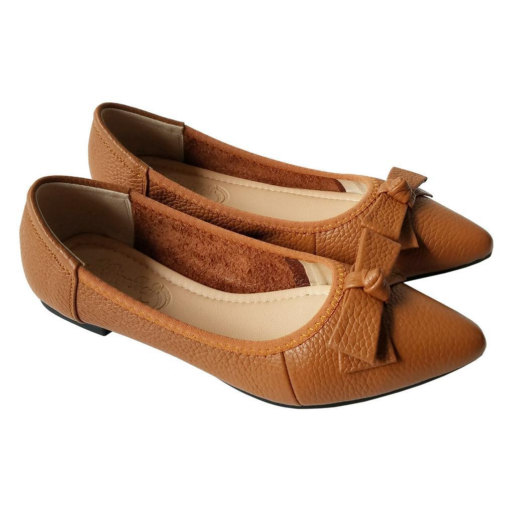 Giày Búp Bê Nữ Da Bò Cao Cấp BIGGBEN HKD131