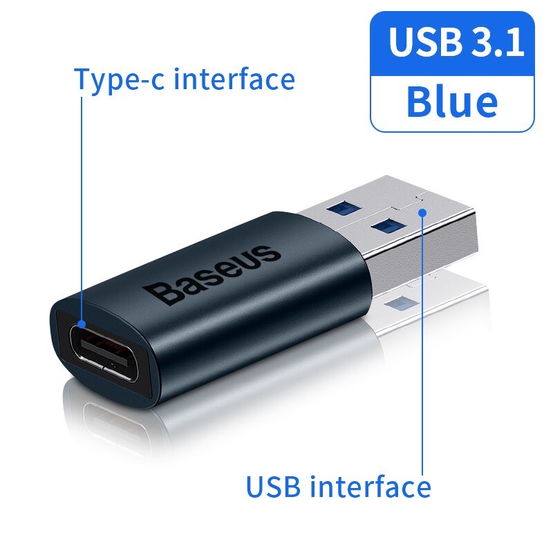 Đầu Chuyển Đổi OTG USB 3.1 Baseus Từ Type-C Ra USB/ USB Ra Type-C Cho ...