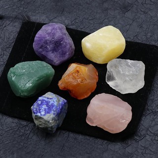Set Đá Luân Xa Chakra 7 Viên - Đá Thô (Mystic House Tarot Shop)