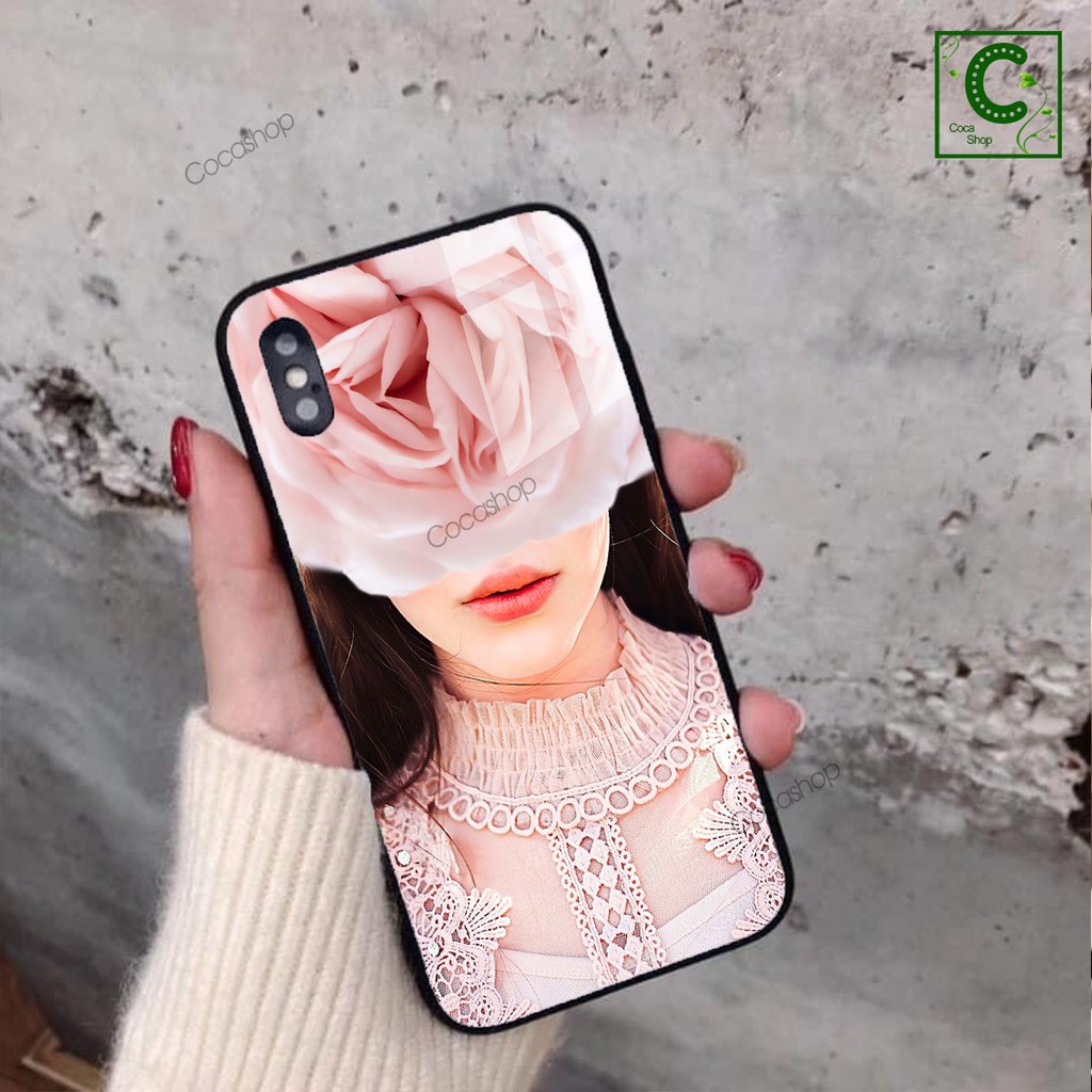 Ốp iphone in hình cực đẹp siêu bền cao cấp chống sốc - Cô gái quyến rũ màu hồng - 6/6S/6Plus/6SPlus/7Plus/8Plus/X....