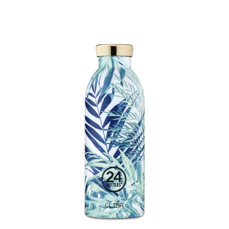 Ảnh Bình giữ nhiệt chân không 24Bottles Clima họa tiết Lush chất liệu thép không gỉ 2