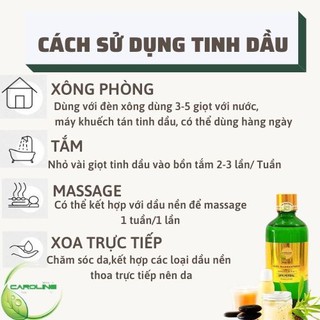 Tinh dầu xông thơm phòng cao cấp CAROLINE hương NƯỚC HOA  - Chính Hãng